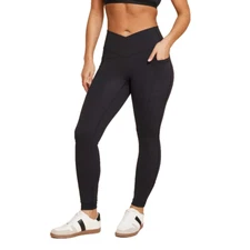 Blogilates Womens Crisscross High-Rise Leggings Large Black