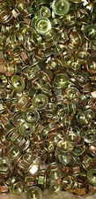 M8-1.25 Serrated Hex Flange Nuts Class 8 Yellow Zinc 250 Pieces