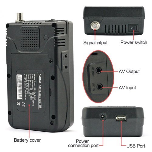 Genuine Satlink WS6908 3.5" DVBS FTA digital satellite meter