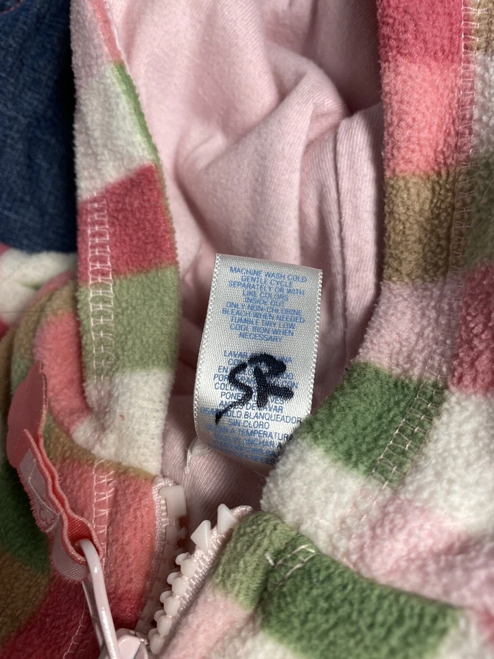 The Children’s Place Girls Sz3-6M Lined Fleece Hooded Jacket W/ Lined Jeans - Image 4 of 4