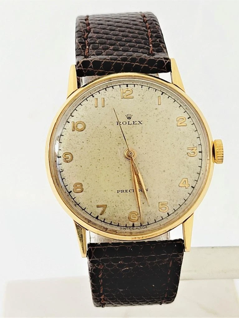 Rolex precision 18k clearance gold