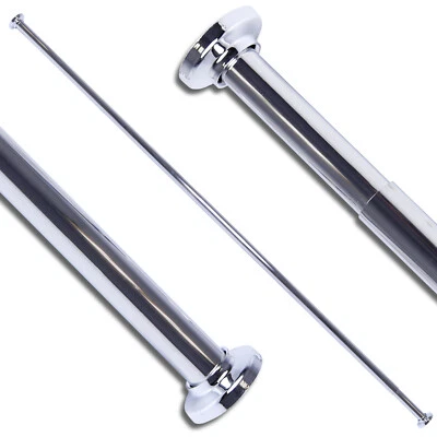 Shower Curtain Rail Rod Extendable 70-120/125-220 Telescopic Pole HomeCentre?