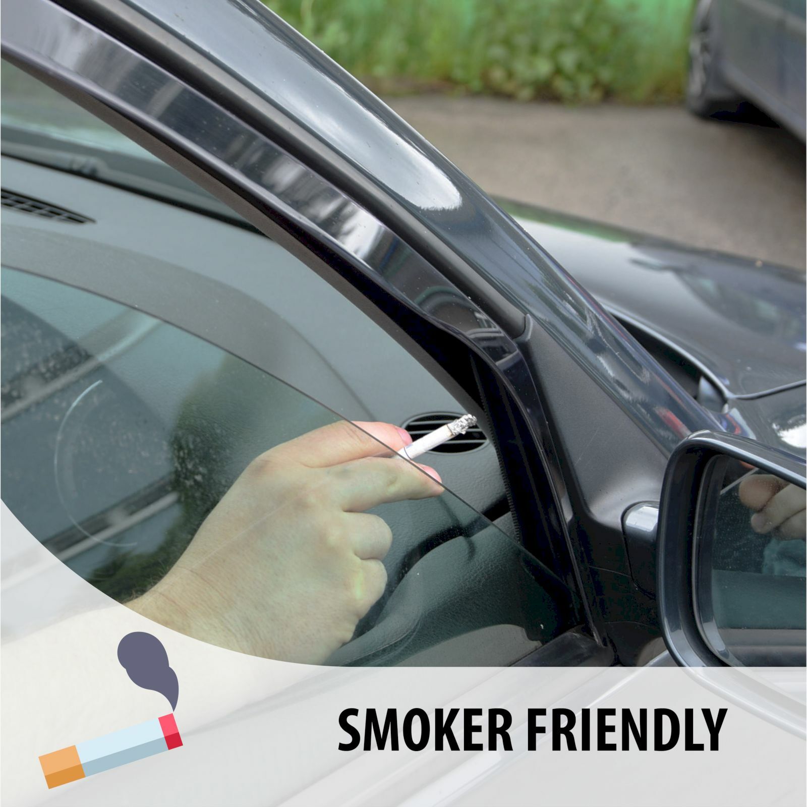 AUDI Q2 Crossover 2016onwards Wind Deflectors 4 Pcs Set HEKO Tinted