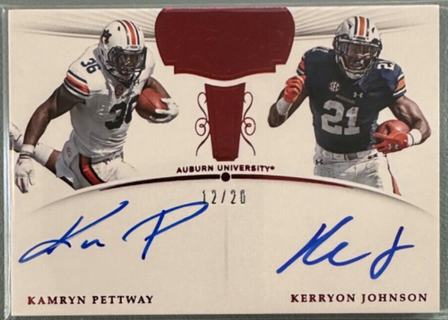 KAMRYN PETTWAY KERRYON JOHNSON 2018 Panini Flawless Dual Signatures Ruby 12/20