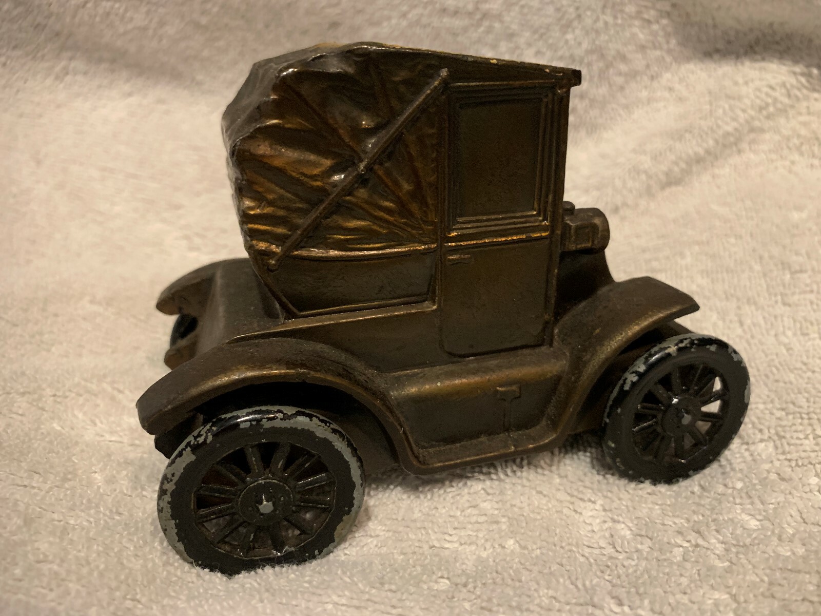 Vintage Cast Iron Antique Car Coin Bank | eBay