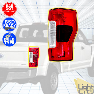 For 2017-2019 Ford SD F250/F350/F450 Passenger Halogen Tail Lamp w/Blind Spot RH