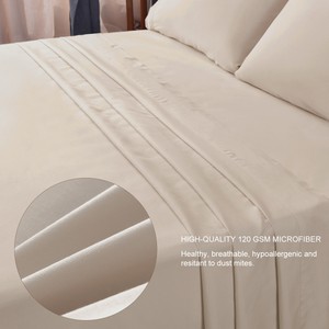 LivingBasics® 2100 Microfiber Polyester 120GSM sheet set of 4 Super Soft, KING