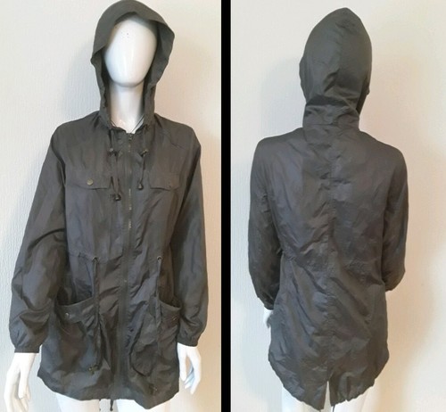 NEW LOOK,HOODIE RAIN COAT,UK10,GREEN 