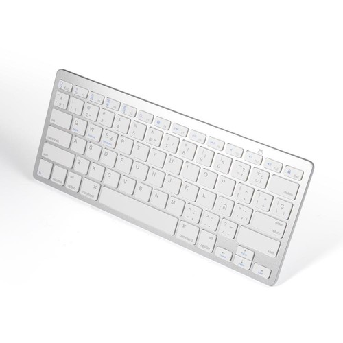 Spanish Keyboard 78-Key Spanish Wireless Bluetooth Ultra Slim Keyboard Portab... - 第 1/9 張圖片
