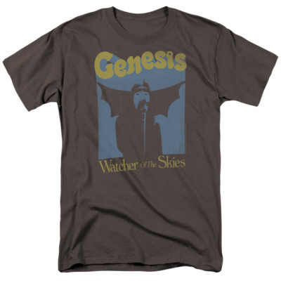 Genesis Watcher of the Skies Peter Gabriel Licensed Men's Charcoal T-Shirt S-5XL
