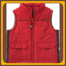 NWT 4T-5T Gymboree EXTREME ANIMALS insulated Zip-up VEST OUTERWEAR JACKET Rust