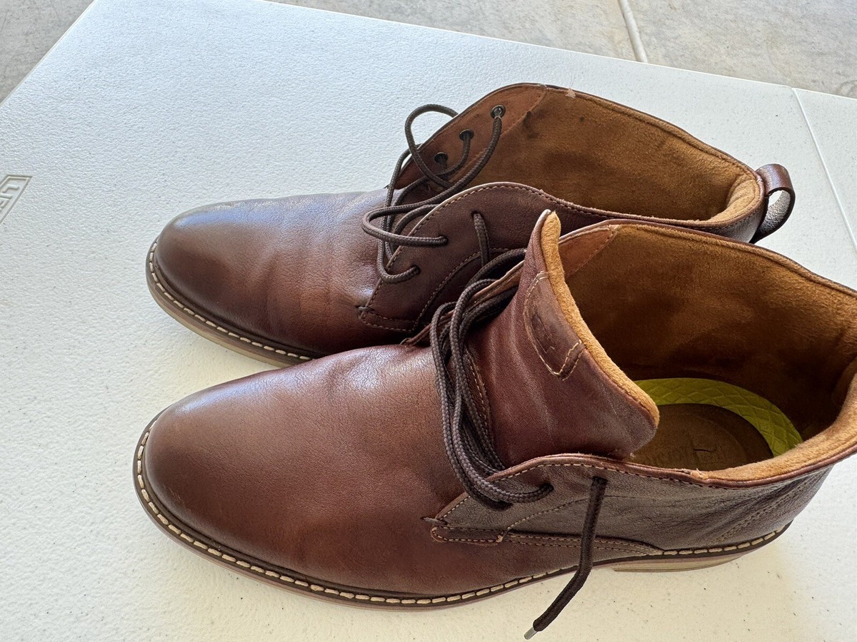 Florsheim Men\'s Brown Chukka Cap Toe Boots Size 9.5 Casual Fall Florsheim Lodge Chukka Boots - Mens Clothing Online  main image 2