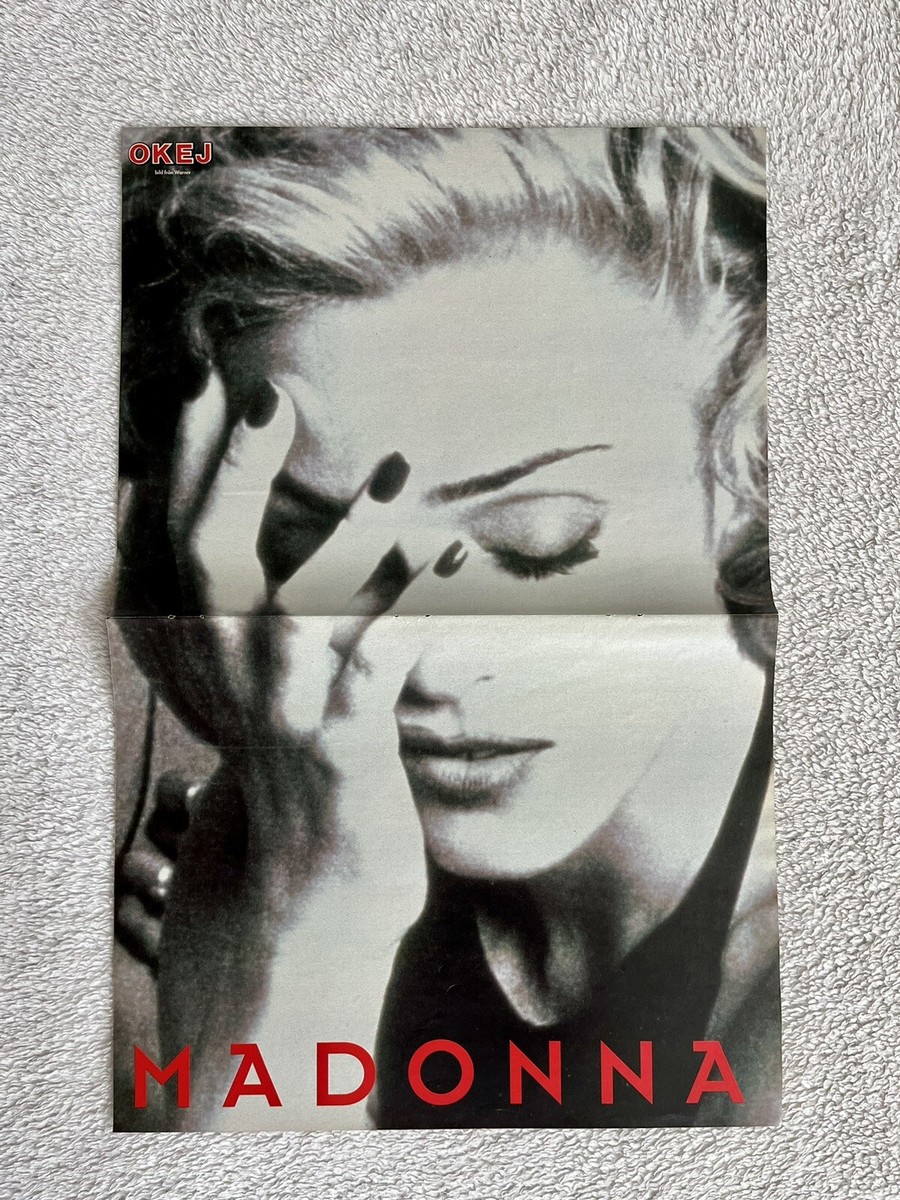 MADONNA 1992 Dita ポスター 未使用 Madonna 1992 Poster Swedish Music magazine Okej Vintage 1990s | eBay