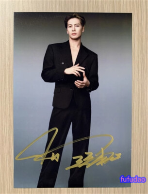 GOT7 Jackson Wang Hand Signed 6'' Photo Autograph Photos Gift 王嘉