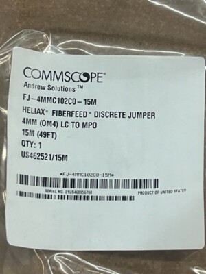 FJ-4MMC102C0-15M CommScope HELIAX  Direct trunk 4 OM4 Bend-Insensitive 15M Cable