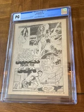 Vampirella 1 CGC PG OW (“Goddess from the Sea” Splash Page- 1969)