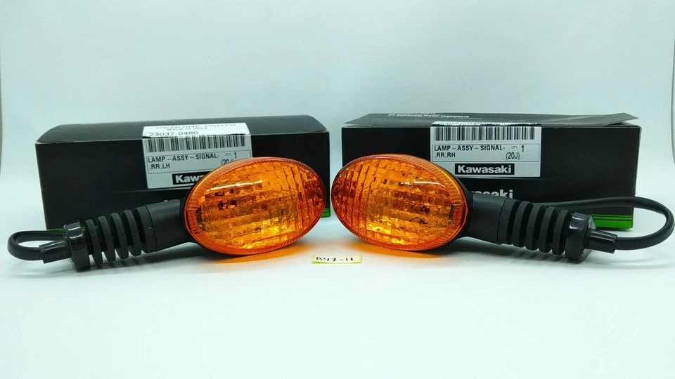 Par genuíno de pisca-vento Kawasaki KLX KLX150 KLX140 23037-0480 - Imagem 2 de 4