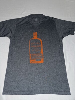 Bulleit Bourbon Frontier Whiskey Men's Charcoal Grey T Shirt Size Medium NWOT