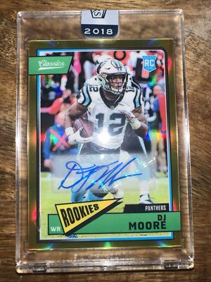 Dj Moore 2018 Panini Honors Classics Gold Prizm Rc Auto Sp #ed 16/25