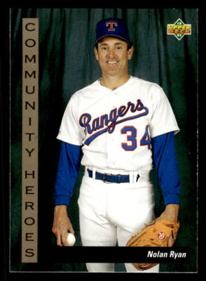 -KJ- 1993 Upper Deck Community Heroes - #37 Nolan Ryan (C) *Free Shipping*