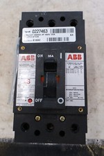 ABB CIRCUIT BREAKER UXAB 727131 R 109 UXAB727131R109 35A 35 AMP A 3 POLE TYPE ES