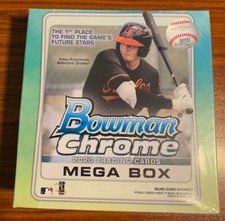 2020 Topps Bowman Chrome Baseball Mega Box Free Shipping