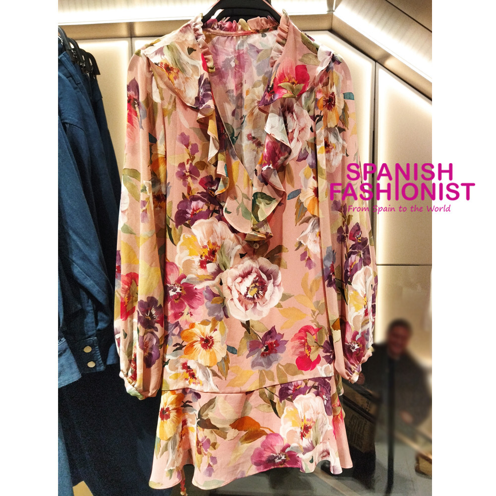 ZARA WOMAN SS25 FLORAL PRINT RUFFLED MINI DRESS ALL SIZES ZARA WOMAN SS25 FLORAL PRINT RUFFLED MINI DRESS ALL SIZES