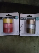 Am. Crafts We R Mem Keepers Label It 0.375" Emboss Tape - Warm/Metallic Colors