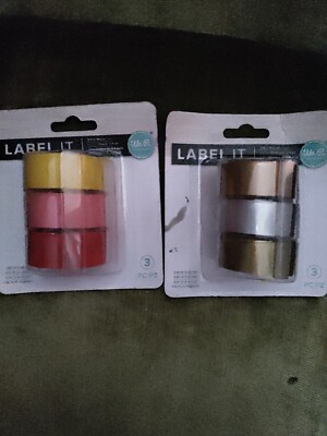 Am. Crafts We R Mem Keepers Label It 0.375'' Emboss Tape - Warm/Metallic Colors