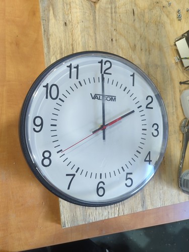 2-Valcom 12" Round Slimline Wireless Clock Repeater V-AW12 lot of 2 - Picture 6 of 8