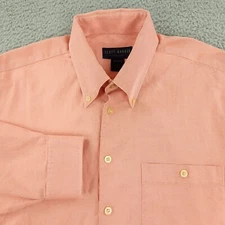 Scott Barber Shirt Mens Large Orange Business Casual Classic Office Travel