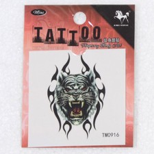 Temporary Tattoo Body Art Tattoo Sticker Trim Tiger Head Style Man Cool Handsome