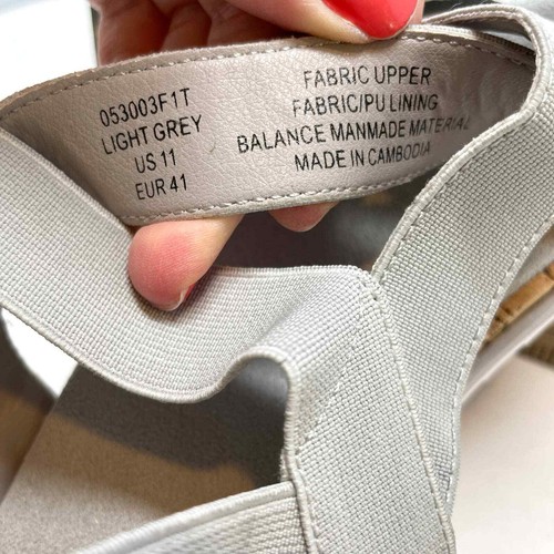 Sandalia B-52 by Bullboxer gris claro con correa talla 11 nueva - Imagen 10 de 12