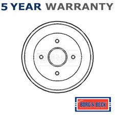 Borg & Beck Rear Brake Drum Fits Renault Kangoo 1997- Nissan Kubistar 2003-