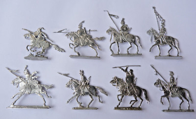 Plats d'étain - Zinnfiguren : Divers - 8 cavaliers guerre de 30