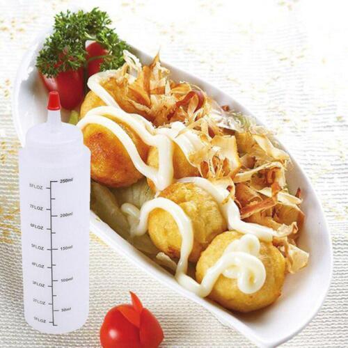 250ML Measuring Squeeze Bottle Ketchup Mustard Sauce E9 Dispenser Gadget Y02025 - Picture 9 of 12