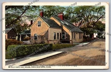 Antique Postcard An Old Cape Cod House Provincetown Massachusetts 