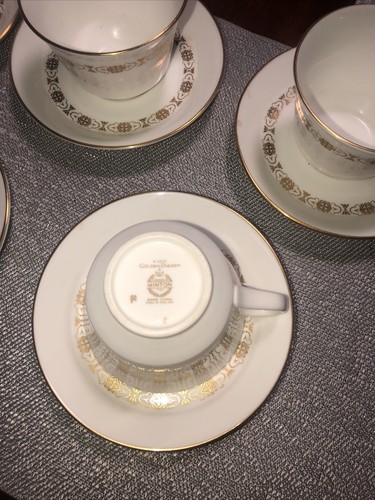 Lot Of 5 Minton GOLDEN DIADEM H5270 Cup & Saucer Very Clean - Picture 4 of 7