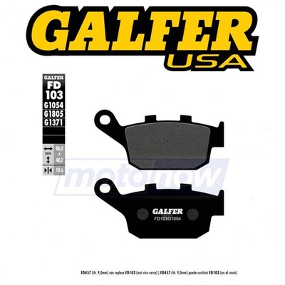 Galfer Brakes Rear Semi-Metallic Brake Pads for 2011 Triumph Tiger 800 - wv