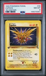 Zapdos 30/62 Fossil 1st Edition Rare