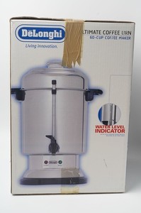 DeLonghi Ultimate Coffee Urn 60-Cup Coffee Maker Stainless Steel