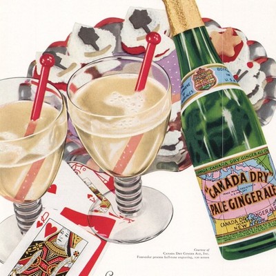 1932 WESTVACO Inspirations for Printing Sample Ad Canada Dry Pale Ginger Ale