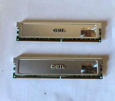 Geil 2x2GB Arbeitsspeicher - 800MHz, PC2-6400 RAM - CL-5-5-5-15 - Desktop DIMM