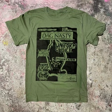 Collection Dag Nasty Tour 1987 Green T Shirt Full Size S-5XL