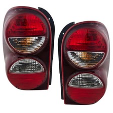 Tail Light Set For 2005-2007 Jeep Liberty Left Right Halogen With Bulbs