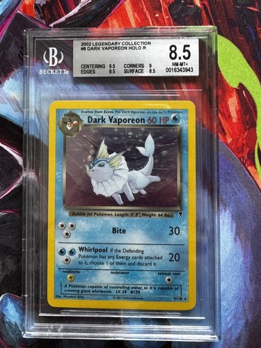 Dark Vaporeon graded BGS 8.5 for sale on eBay