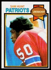 Sam Hunt, 1979 Topps, #181, New England Patriots,