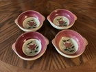 4 Stangl Pottery Magnolia, Soup Bowls, Made in USA, New Jersey, 1950's Excellent
