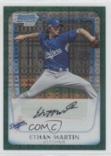 2011 Bowman Chrome Prospects Green X-Fractor Ethan Martin #BCP179 0i0
