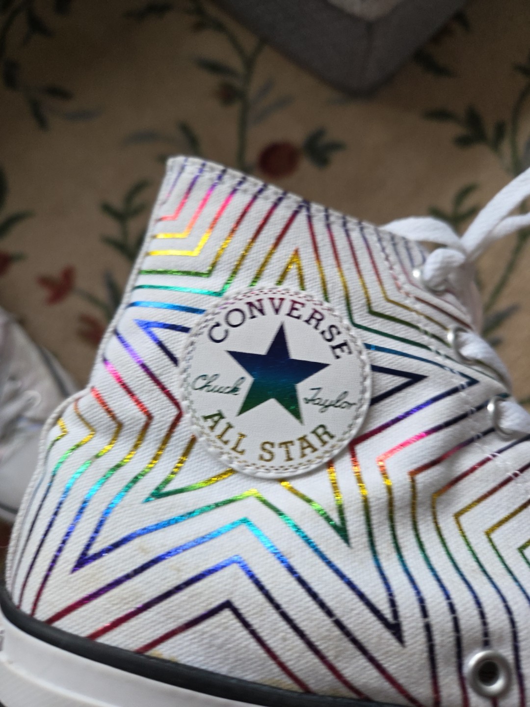 Converse CTAS Metallic Rainbow Exploding Star Hig… - image 8